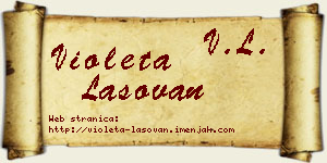 Violeta Lasovan vizit kartica